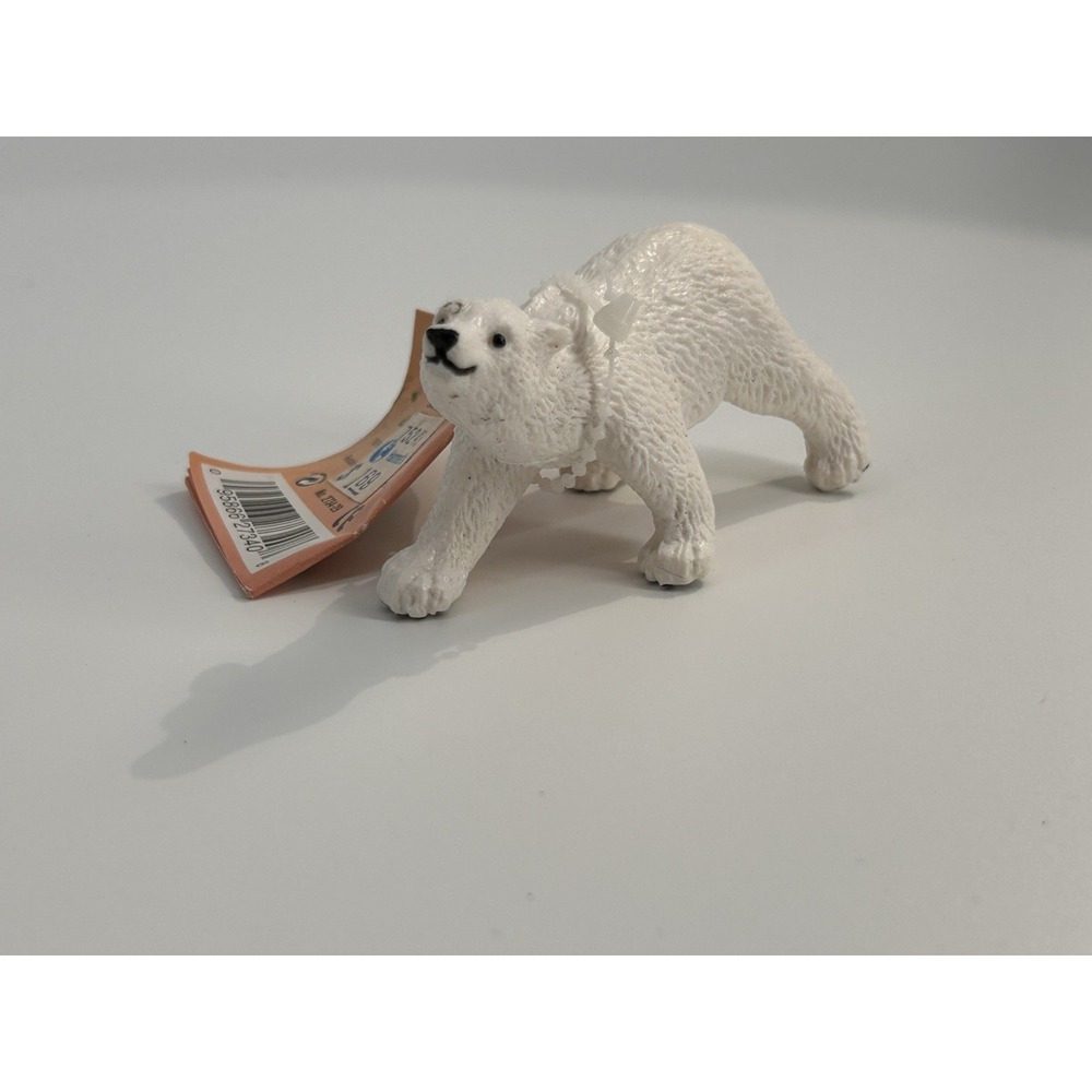 Vintage‎ 1997 Safari Ltd. Polar Bear Cub Animal Figure Toy NWT